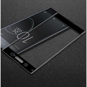 3D полноэкранное ультратонкое износоустойчивое сколостойкое олеофобное защитное стекло для Sony Xperia XA Черный