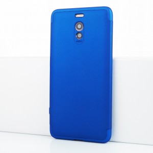 Двухкомпонентный сборный пластиковый матовый чехол для Meizu M6 Note Синий