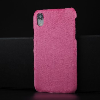 Чехол накладка с текстурным покрытием Ткань для Iphone Xr Пурпурный
