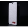 Чехол флип подставка на силиконовой основе с тканевым покрытием и отсеком для карт для Lenovo A536 Ideaphone, цвет Серый