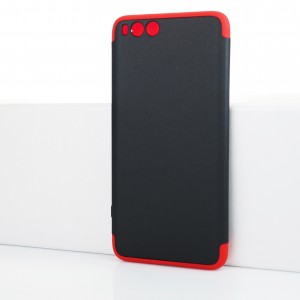 Двухкомпонентный сборный пластиковый матовый чехол для Xiaomi Mi Note 3 Красный