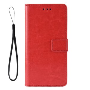 Глянцевый водоотталкивающий чехол портмоне подставка для Xiaomi Mi9 SE с магнитной защелкой и отделениями для карт Красный
