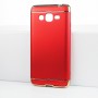 Двухкомпонентный сборный двухцветный пластиковый матовый чехол для Samsung Galaxy J2 Prime, цвет Красный