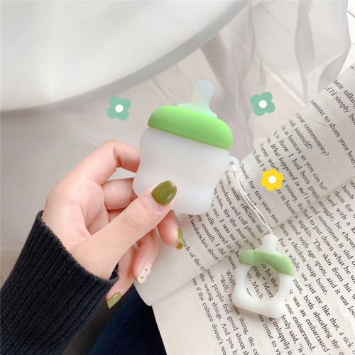 Ударопрочный силиконовый чехол дизайн Пустышка с крепежным кольцом для AirPods