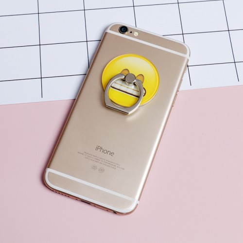 Фигурное клеевое кольцо-держатель дизайн Эмоджи