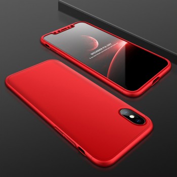 Сборный матовый пластиковый чехол для Iphone X/XS/x10 Красный