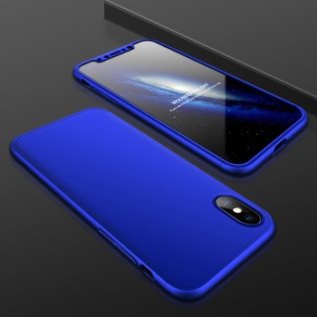 Сборный матовый пластиковый чехол для Iphone X/XS/x10 Синий