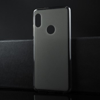 Силиконовый матовый полупрозрачный чехол для XIaomi RedMi Note 5/5 Pro Черный