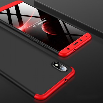 Трехкомпонентный сборный двухцветный пластиковый чехол для Xiaomi RedMi 7A Красный