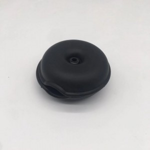 Универсальный силиконовый чехол-катушка для кабелей Черный