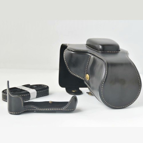 Жесткий защитный чехол-сумка текстура Кожа для Canon EOS 200D