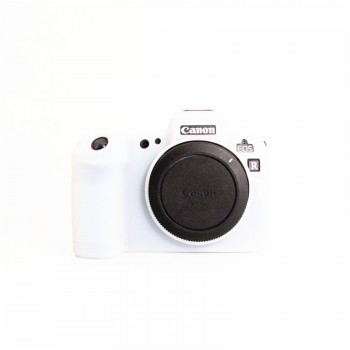Силиконовый матовый нескользящий чехол для Canon EOS R Белый
