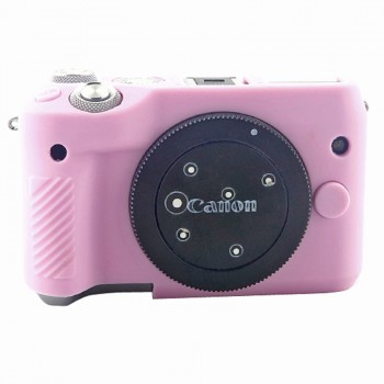 Силиконовый матовый нескользящий чехол для Canon EOS M6 Розовый