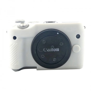 Силиконовый матовый нескользящий чехол для Canon EOS M6 Белый