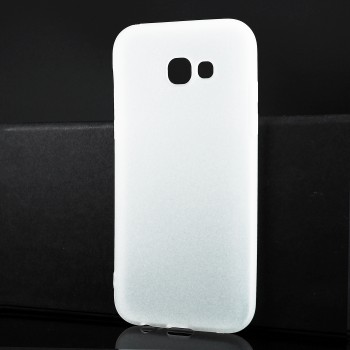 Силиконовый матовый полупрозрачный чехол для Samsung Galaxy A5 (2017) Белый