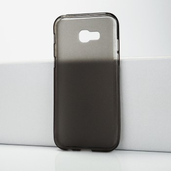 Силиконовый матовый полупрозрачный чехол для Samsung Galaxy A5 (2017) Серый