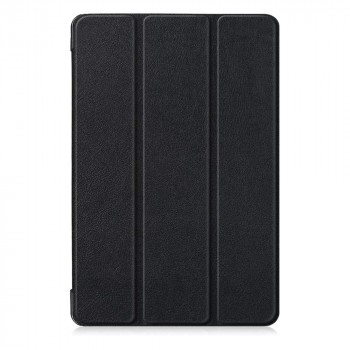 Сегментарный чехол книжка подставка на непрозрачной поликарбонатной основе для Samsung Galaxy Tab S6 Черный
