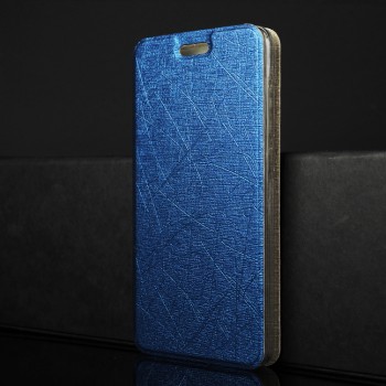 Флип чехол-книжка для Huawei Honor 10 с текстурным покрытием и функцией подставки Синий