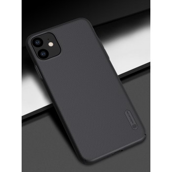 Пластиковый непрозрачный матовый нескользящий премиум чехол для Iphone 11 Pro Черный
