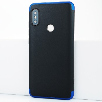 Трехкомпонентный сборный двухцветный пластиковый чехол для Xiaomi RedMi Note 5/Pro Синий
