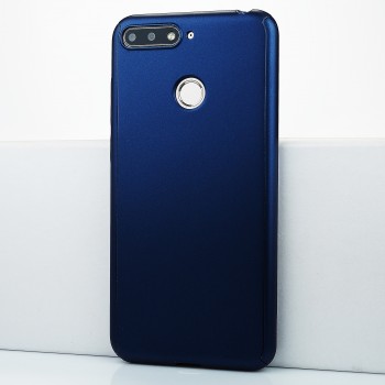 Трехкомпонентный сборный матовый пластиковый чехол для Huawei Honor 7C/Y6 Prime (2018)/7A Pro Синий