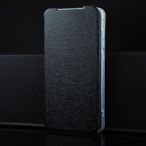 Чехол флип подставка текстура Линии на силиконовой основе для Xiaomi Mi9 Черный
