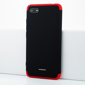 Двухкомпонентный сборный пластиковый матовый чехол для Xiaomi RedMi 6A Красный