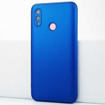 Трехкомпонентный сборный матовый пластиковый чехол для Huawei P Smart (2019) Синий