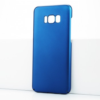 Пластиковый непрозрачный матовый чехол с улучшенной защитой элементов корпуса для Samsung Galaxy S8 Plus Синий