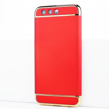 Сборный матовый пластиковый чехол для Huawei Honor 9 Красный