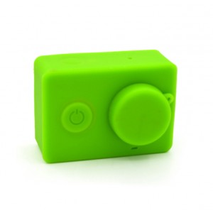 Силиконовый матовый противоударный чехол с защитной крышкой для Xiaomi Yi Basic Edition