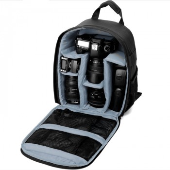 Сумка-рюкзак (27x15x34см) для фотоаппарата и аксессуаров  Серый