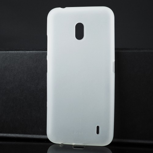 Силиконовый матовый полупрозрачный чехол для Nokia 2.2, цвет Белый