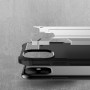 Противоударный двухкомпонентный силиконовый матовый непрозрачный чехол с поликарбонатными вставками экстрим защиты для Iphone 11 , цвет Черный