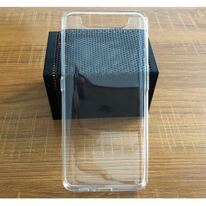Силиконовый глянцевый транспарентный чехол для Samsung Galaxy A80