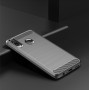 Силиконовый матовый непрозрачный чехол с текстурным покрытием Металлик для Samsung Galaxy A20s , цвет Черный