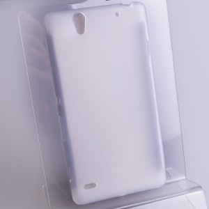 Силиконовый матовый полупрозрачный чехол для Sony Xperia C4 