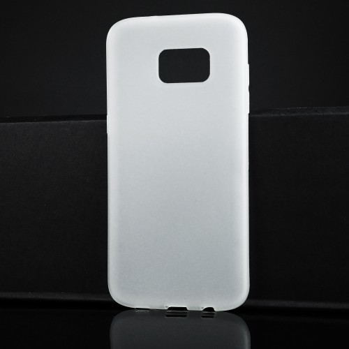 Силиконовый матовый полупрозрачный чехол для Samsung Galaxy S7 Edge, цвет Белый