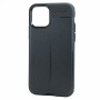 Чехол задняя накладка для Iphone 11 Pro Max с текстурой кожи, цвет Черный