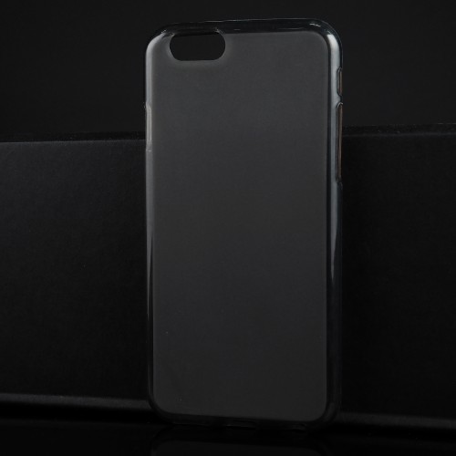 Силиконовый матовый полупрозрачный чехол для Iphone 6/6s, цвет Черный