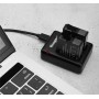 Зарядное устройство с LED-индикатором для двух аккумуляторов для Insta360 One X