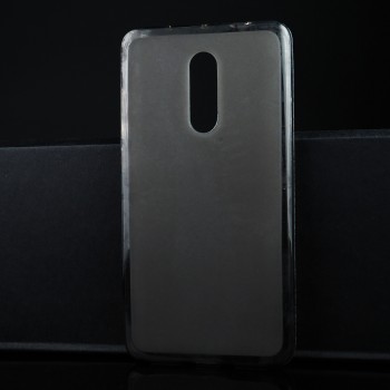Силиконовый матовый полупрозрачный чехол для Xiaomi RedMi Note 4 Черный