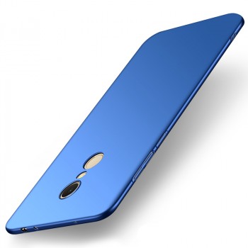 Пластиковый непрозрачный матовый чехол с улучшенной защитой элементов корпуса для Xiaomi RedMi 5 Plus Синий