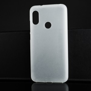 Силиконовый матовый полупрозрачный чехол для Xiaomi Mi A2 Lite Белый
