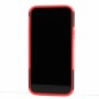 Противоударный двухкомпонентный силиконовый матовый непрозрачный чехол с поликарбонатными вставками экстрим защиты с встроенной ножкой-подставкой и текстурным покрытием Шина для Iphone 11 Pro Max, цвет Черный