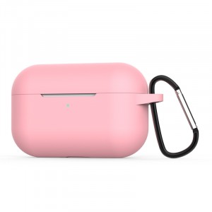 Силиконовый матовый чехол для Apple AirPods Pro Розовый