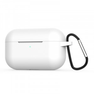 Силиконовый матовый чехол для Apple AirPods Pro Белый