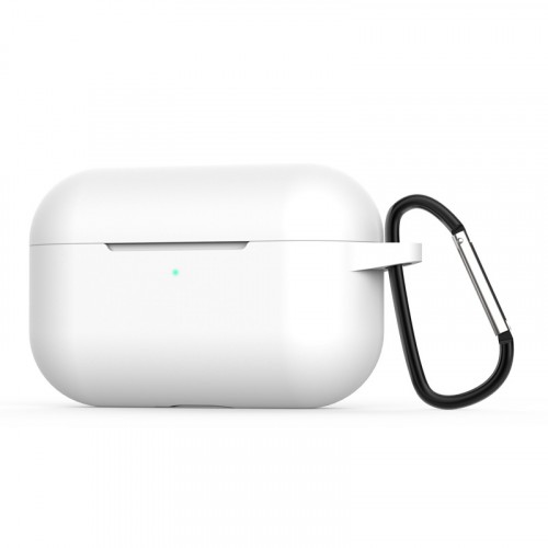 Силиконовый матовый чехол для Apple AirPods Pro, цвет Белый