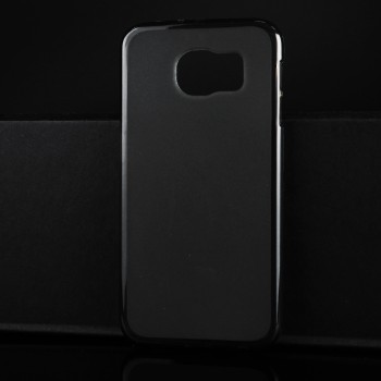 Силиконовый матовый полупрозрачный чехол для Samsung Galaxy S6 Черный