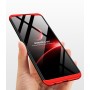 Трехкомпонентный сборный двухцветный пластиковый чехол для Xiaomi RedMi 8A, цвет Красный